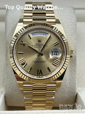 Rolex Day-Date 40mm President Yellow Gold 18K Champagne Automatic Мъжки / Унисекс Различни Варианти