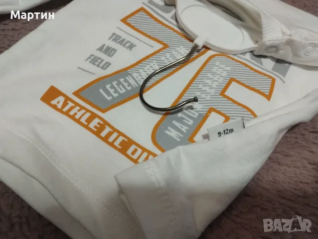 Блуза с дълъг ръкав 9-12м, снимка 2 - Бебешки блузки - 56710433