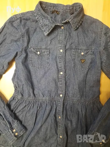 дънкова рокля на GUESS , снимка 2 - Рокли - 56627708