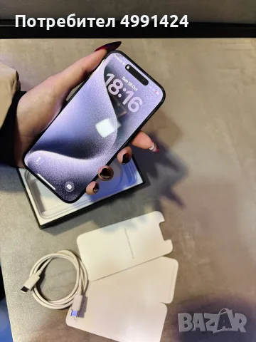 Iphone 15 pro перфектен, снимка 2 - Apple iPhone - 56664321