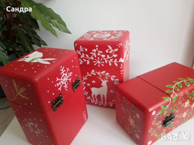 Дървени коледни кутии , снимка 10 - Коледни подаръци - 56558740
