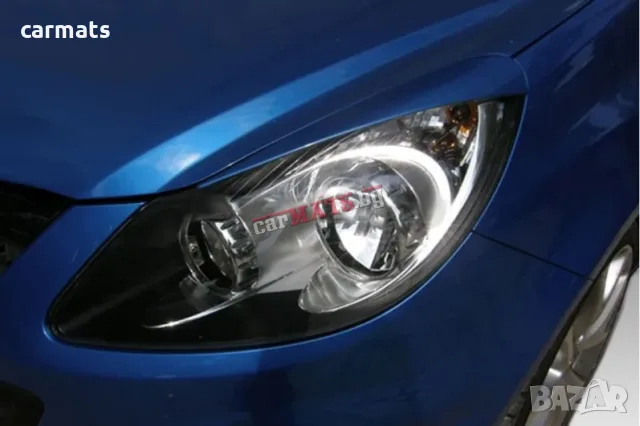 Вежди за фарове за Opel Corsa D (2006-2014) - EU - Черни