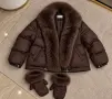 Яке с пух * ръкавици ( 2 цвята) , снимка 2