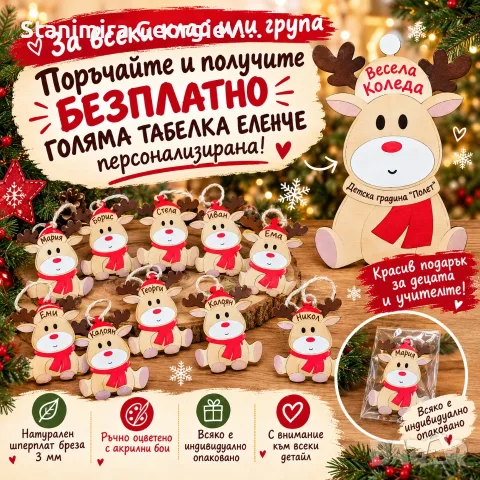 Персонална играчка за елха