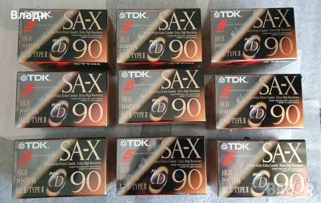 Нови аудиокасети TDK SA-X90, снимка 3 - Аудио касети - 56731773