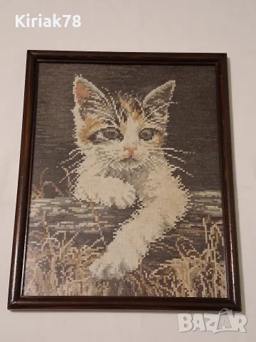 Гоблен "Коте" рамкиран