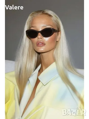 Дамски слънчеви очила Prada — сив/графитен гланц, луксозен комплект
