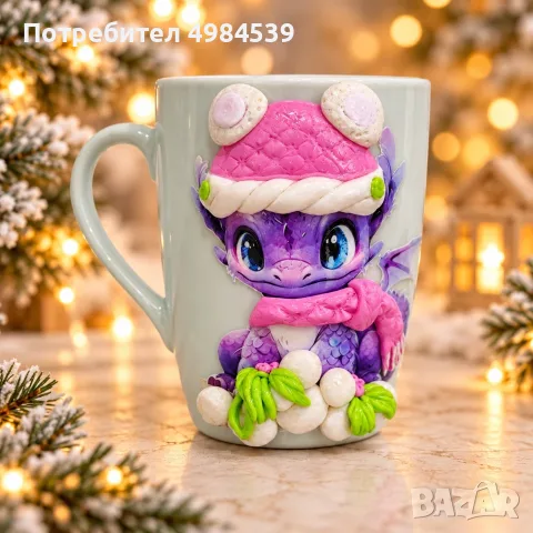 Коледни чаши ръчно изработени, снимка 5 - Коледни подаръци - 56580073