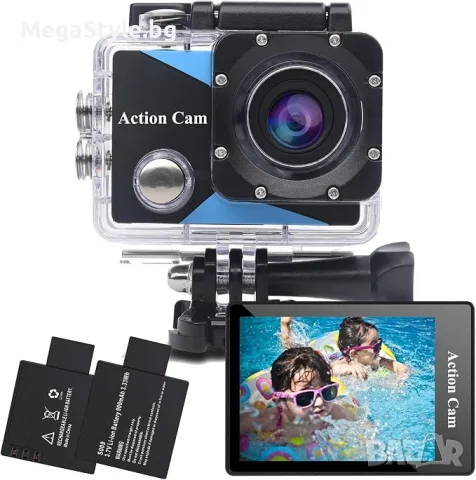 Екшън камера FHD 1080P, подводна камера, водоустойчива до 30 м