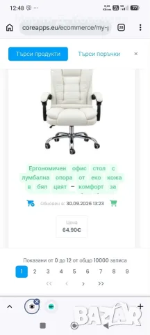 Ергонамичен офис стол