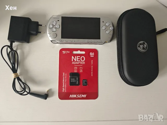 Sony PSP 3000 Playstation Portable - ARK 4 - качени много игри - хакната
