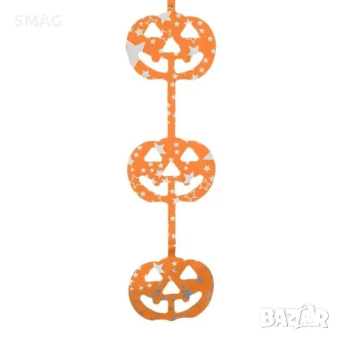 Halloween декоративна завеса оранжева с тикви 1x2 м_1244359