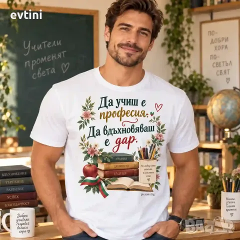 Мъжка тениска "Да учиш е професия..."