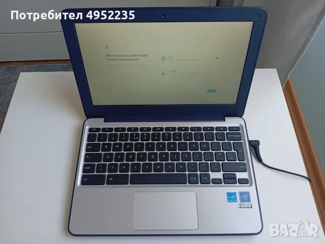 (за Варна 52 евро) Chrome book Asus C202S/12"/intel celeron /1,60GHz/2 RAM/30 ssd