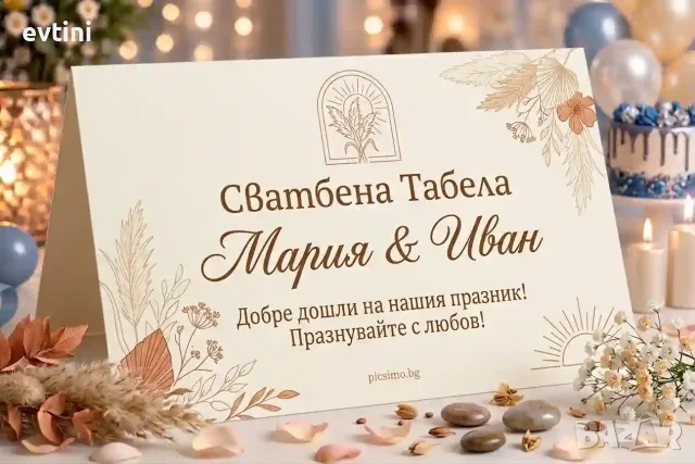 Табелки за маса за сватба