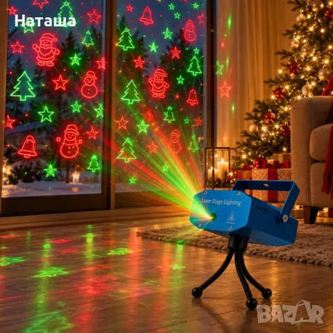 Коледен 3D лазерен проектор, снимка 3 - Декорация за дома - 56726875