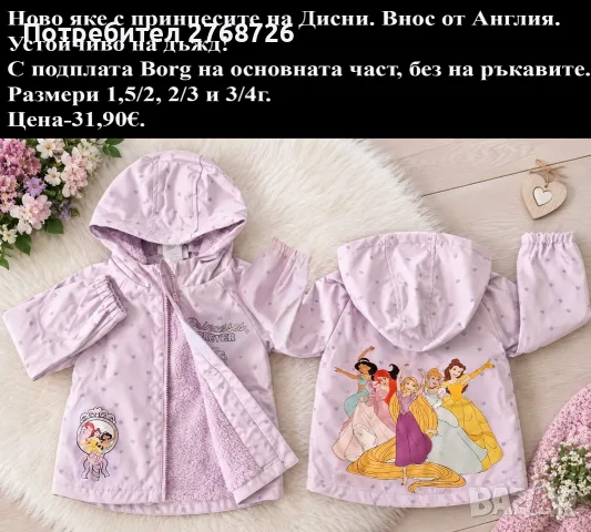 НОВИ ЯКЕТА. Внос от Англия., снимка 16 - Детски якета и елеци - 56484343
