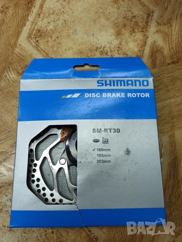 Диск/ Ротор SHIMANO RT30 160мм, снимка 2 - Части за велосипеди - 56615126