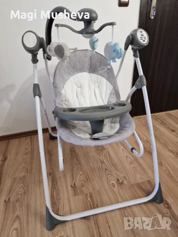 Бебешка електрическа люлка Cangaroo Swing Star, снимка 2 - Детски люлки - 56590284