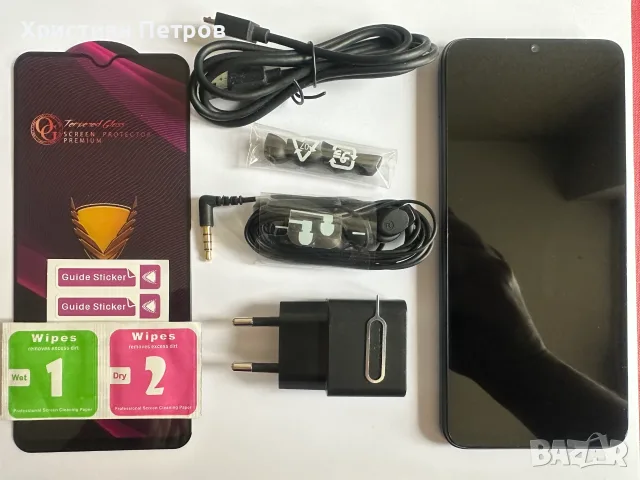 КАТО НОВ !!! Xiaomi Redmi 12C - 128GB - СИН - Две СИМ карти - Отключен