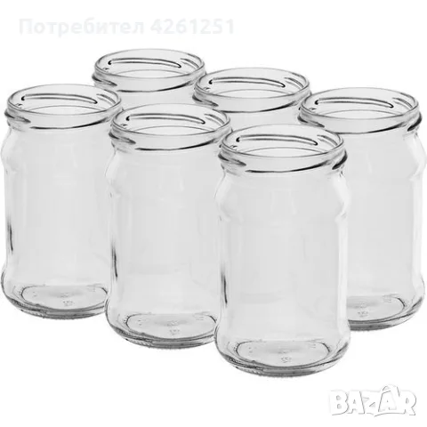 Стъклени буркани, снимка 2 - Буркани, бутилки и капачки - 56574273
