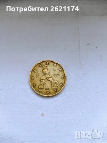 Монета 20 евро цента 2002 euro cent 