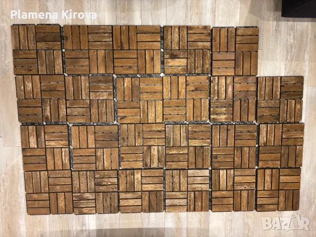 Декоративни акациеви плочки IKEA Runnen (23 броя)