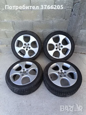 17ки джанти 5х112 от Golf GTI със зимни гуми 