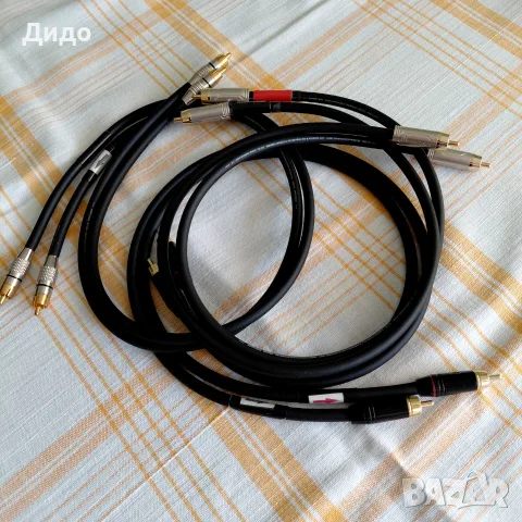 	RCA - RCA кабел 20AWG - O.F.C. 3 комплекта Х 0,75м.