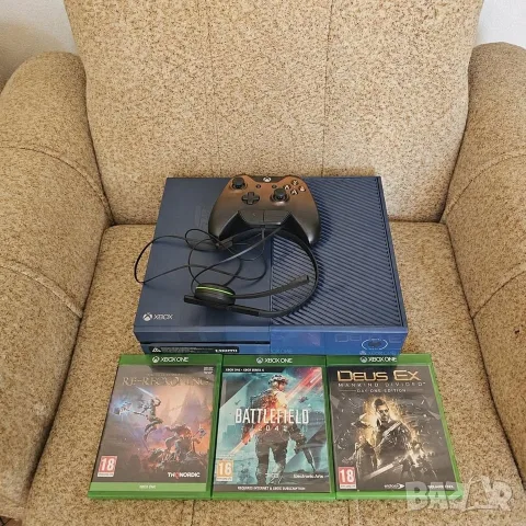 Лимитиран син XBOX ONE 1TB Forza Motorsport 6 + лимитиран контролер и 3 игри, PS4 PS5 PlayStation