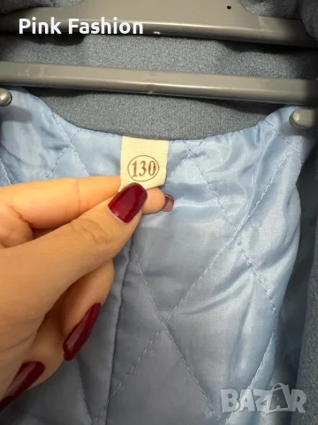 Елегантно палто в син цвят, снимка 7 - Детски якета и елеци - 56713023
