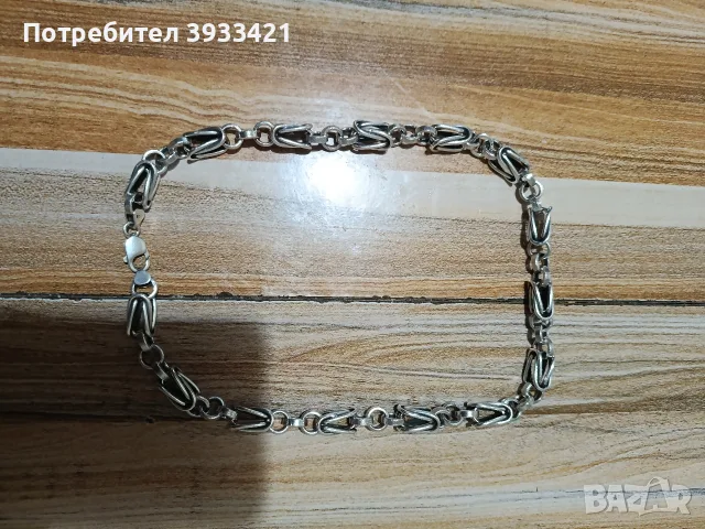 продавам масивен сребърен ланец , снимка 3 - Колиета, медальони, синджири - 56747670