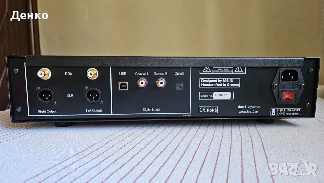 Lab12 Dac1 Reference Non Oversampling DAC with Tube Output, снимка 6 - Ресийвъри, усилватели, смесителни пултове - 56684477