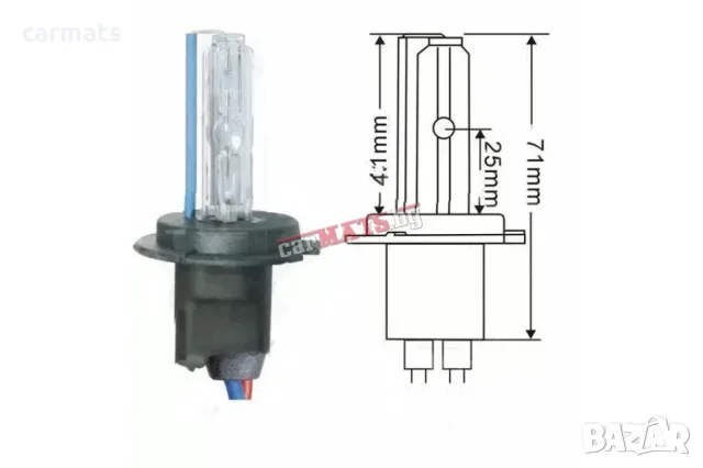 Ксенонова крушка Н7C 6000K 35W - скъсена