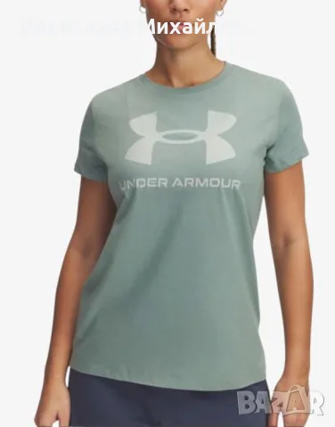 UNDER ARMOUR Logo SS Tee Green Дамска тениска UNDER ARMOUR Logo SS Tee Green