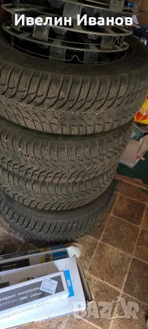 Зимни гуми Kumho 195/65 R15 на 1 сезон с джанти 5х100 + ПОДАРЪК тасове