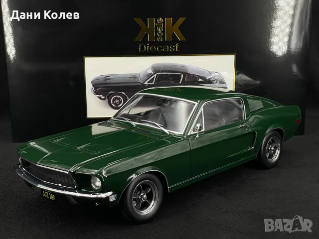 1:18 КК Ford Mustang GT Fastback 1968 "Bullitt" Dark Green
