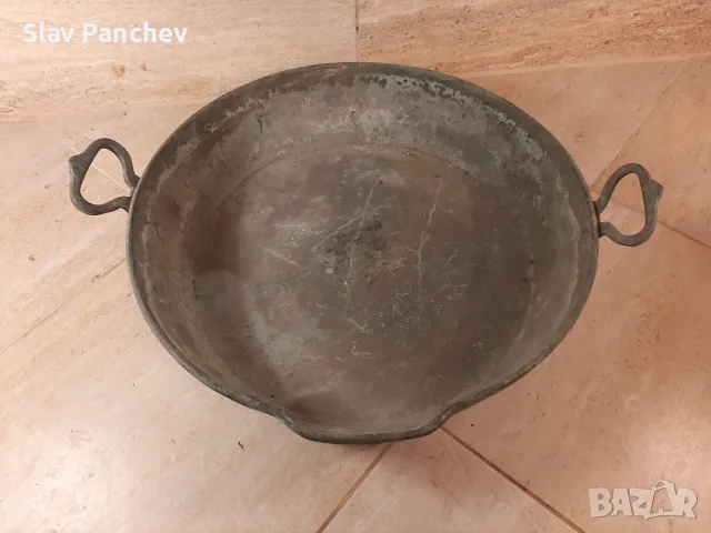 Продавам медна тава, снимка 3 - Антикварни и старинни предмети - 56689593