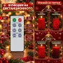 Комплект 3 LED коледни свещи , снимка 3