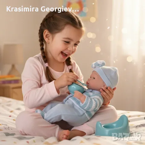 Реалистично бебе с аксесоари - 39см, снимка 4 - Кукли - 56714879