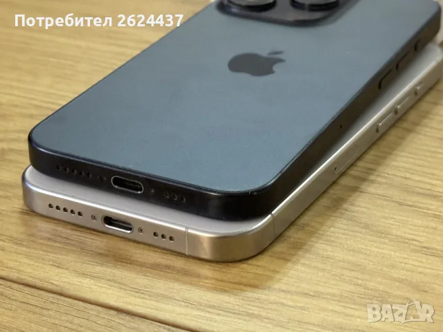 Бартер iPhone 15 pro 128gb  white 100% 0 cycle, снимка 3 - Apple iPhone - 56576157