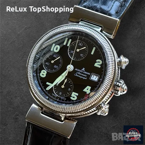 Jacques Lemans Genève Automatic Chronograph (Valjoux 7750) – Швейцарска класика в колекционерско 