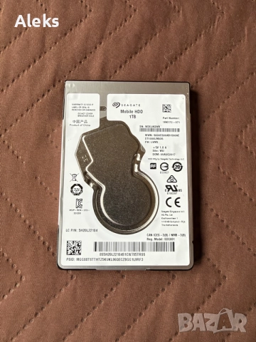 Хард Диск 1TB Seagate 2.5’’ на 100% Здраве