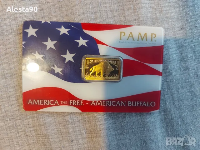 Златно кюлче Pamp лимитирани серии, снимка 2 - Нумизматика и бонистика - 56140023