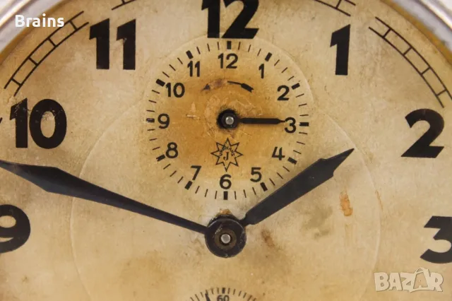 JUNGHANS Немски Будилник Работещ 1930's, снимка 5 - Антикварни и старинни предмети - 56603828