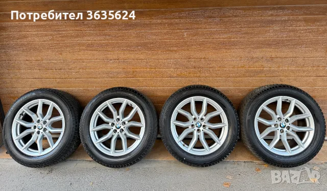  Зимни гуми 265/50/19 BRIDGESTONE BLIZZAK LM001 RFT, DOT 24/24 с ориг.джанти RONAL 9Jx19 за Х5 и Х6 