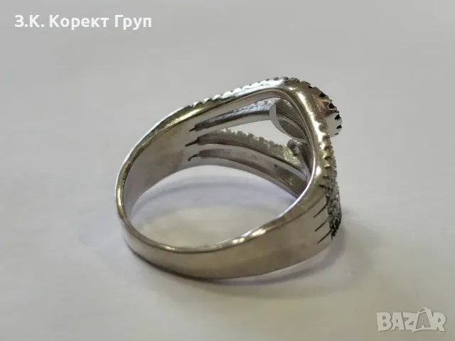 Сребърен пръстен 925 / 4,60 гр., снимка 4 - Пръстени - 56593161