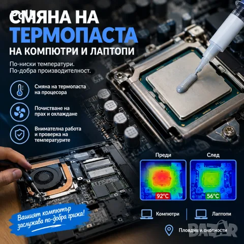 замяна на термопаста