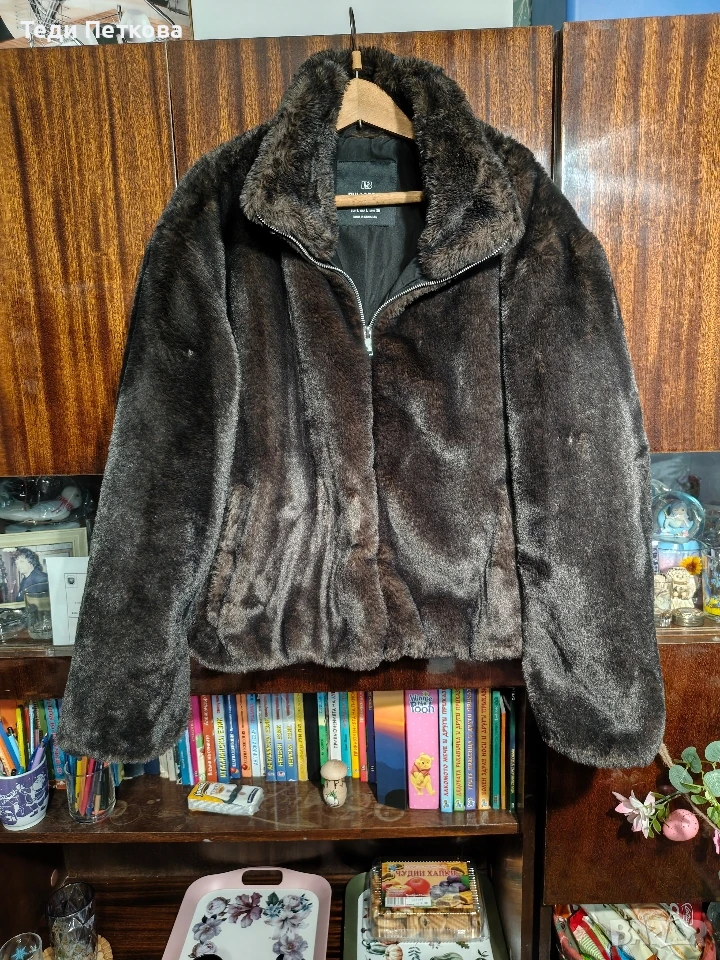 Дамско ново пухено яке Pull and Bear, снимка 1