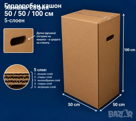 Магазин за кашони и опаковки в София, снимка 11 - Хамалски услуги - 55405144
